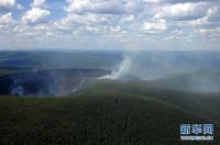 航拍大興安嶺火場 大興