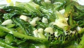 蒜茸油麥菜 菜譜圖片