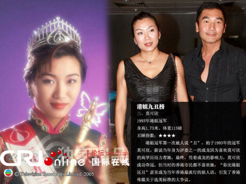 港姐九丑榜史上最丑港姐張嘉兒