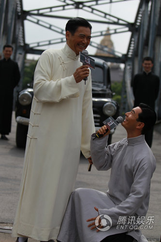 周潤發黃曉明大上海探班發布會