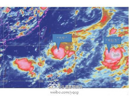 雙臺風天秤布拉萬路徑圖