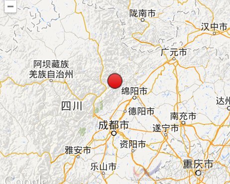 四川綿竹市 阿壩州茂縣交界地震