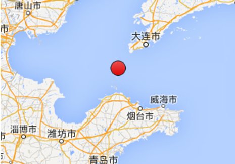 山東煙臺(tái)市長(zhǎng)島縣海域地震