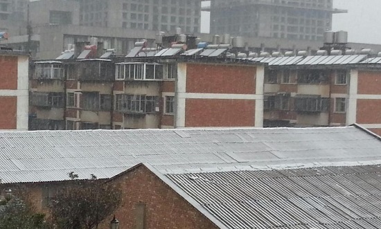 昆明2014年第一場雪
