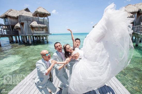 佟麗婭陳思成婚禮在大溪地舉行 一開始就奔著結(jié)婚去