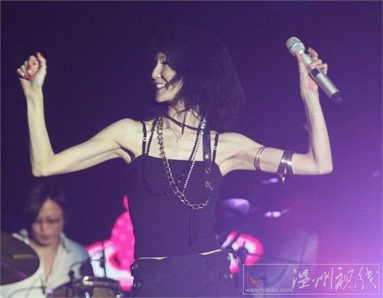 張曼玉唱歌跑調：2014上海草莓音樂節張曼玉唱歌圖片