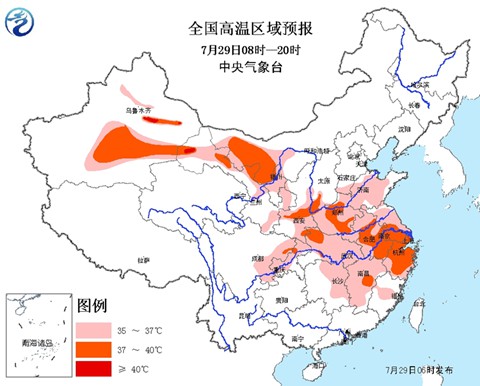 高溫預警：11省區將有37℃以上高溫