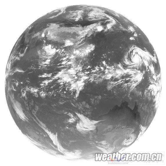 蘇迪羅臺風FY-2E紅外一圓盤衛(wèi)星圖