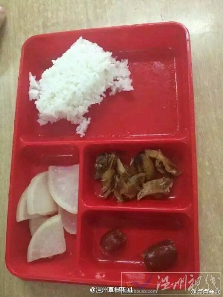 溫州甌海藝術實驗學校午餐問題