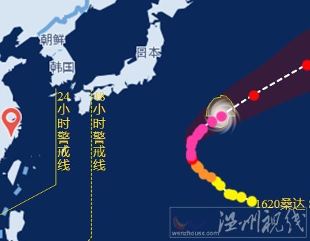 強(qiáng)臺風(fēng)桑達(dá)路徑