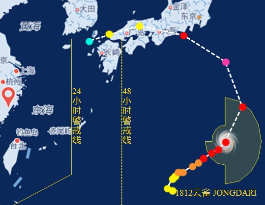 臺風(fēng)云雀路徑