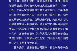 西安男子因家暴妻子被撤職