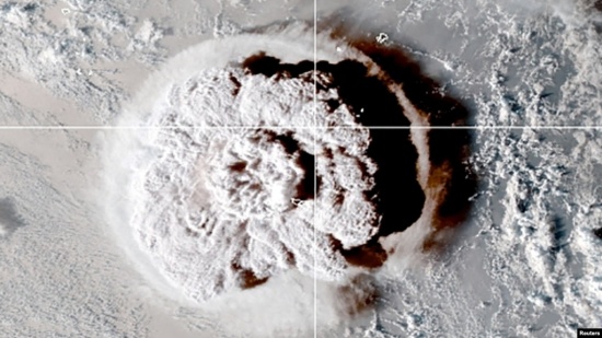 湯加火山爆發(fā)引發(fā)海嘯