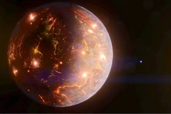 地球大小的外行星被廣泛的火山活動所籠罩