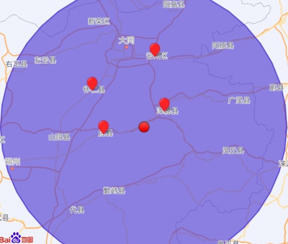 山西大同市渾源縣3.1級(jí)地震