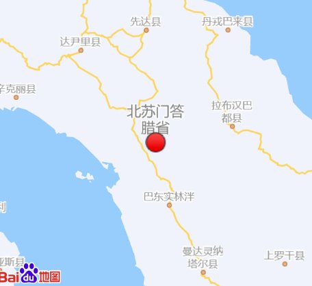 印尼蘇門答臘島5.4級地震