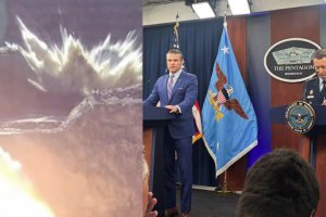 美國(guó)分享掩體炸彈測(cè)試錄像 證明美軍襲擊伊朗造成的