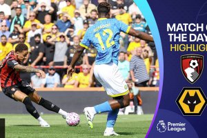 英超聯賽伯恩茅斯1-0狼隊